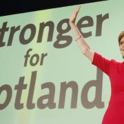Nicola Sturgeon during the SNP conference at the SECC in Glasgow in 2015